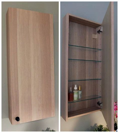 wall mounted shallow storage cabinet